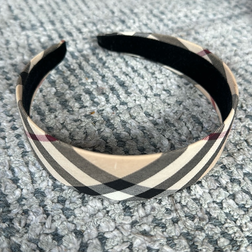 Authentic Burberry Plaid Headband
